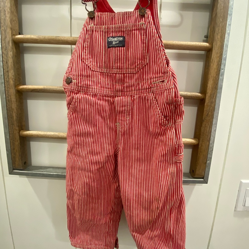 OshKosh B'gosh Red Casual Corduroy Overalls